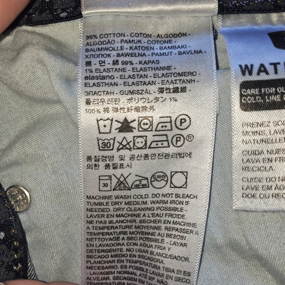 Levi's 525 Perfect Waist Straight Women's Jeans in Dark Blue - Picture 10 of 13